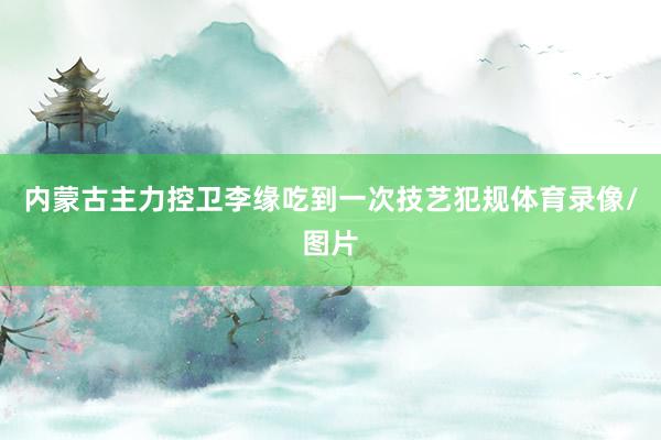 内蒙古主力控卫李缘吃到一次技艺犯规体育录像/图片
