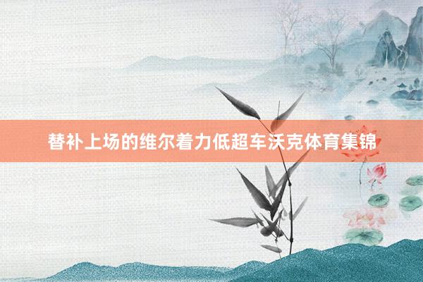 替补上场的维尔着力低超车沃克体育集锦
