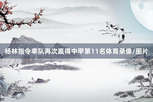 杨林指令率队再次赢得中甲第11名体育录像/图片