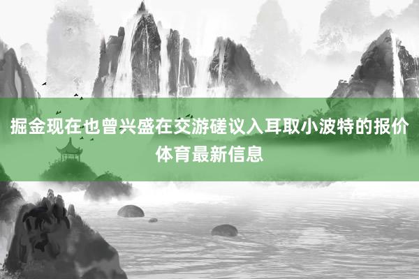 掘金现在也曾兴盛在交游磋议入耳取小波特的报价体育最新信息