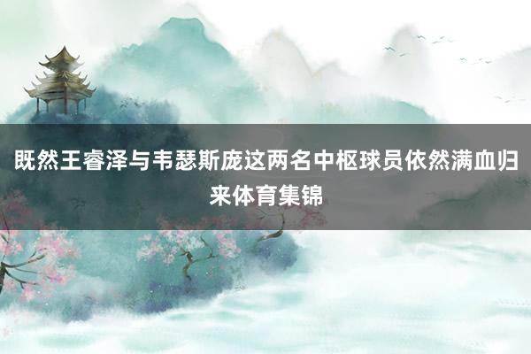 既然王睿泽与韦瑟斯庞这两名中枢球员依然满血归来体育集锦