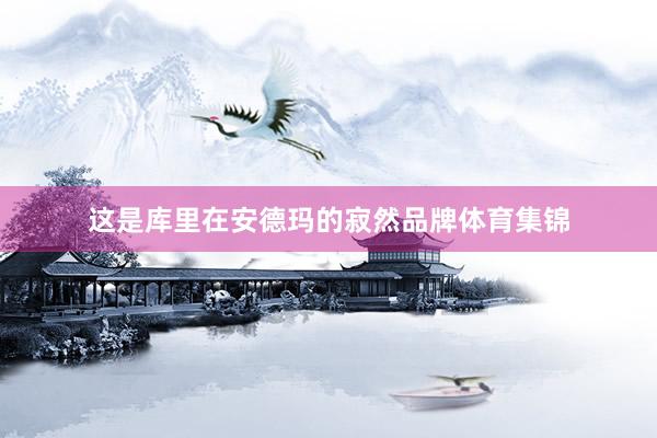 这是库里在安德玛的寂然品牌体育集锦