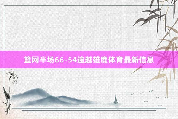 篮网半场66-54逾越雄鹿体育最新信息