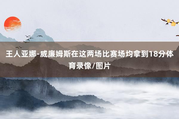 王人亚娜-威廉姆斯在这两场比赛场均拿到18分体育录像/图片