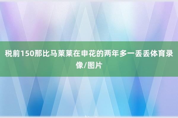 税前150那比马莱莱在申花的两年多一丢丢体育录像/图片