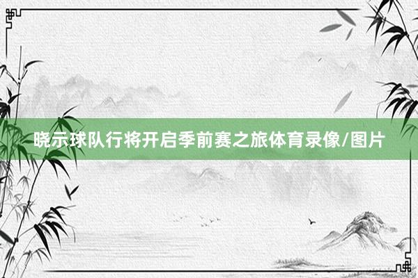 晓示球队行将开启季前赛之旅体育录像/图片