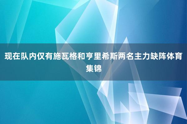现在队内仅有施瓦格和亨里希斯两名主力缺阵体育集锦