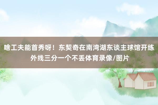 啥工夫能首秀呀！东契奇在南湾湖东谈主球馆开练 外线三分一个不丢体育录像/图片