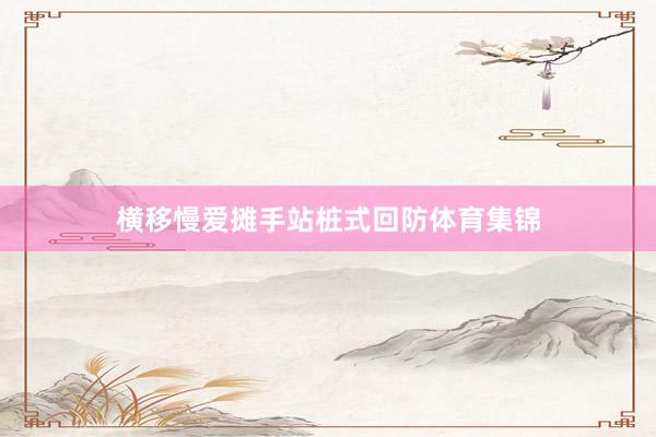 横移慢爱摊手站桩式回防体育集锦