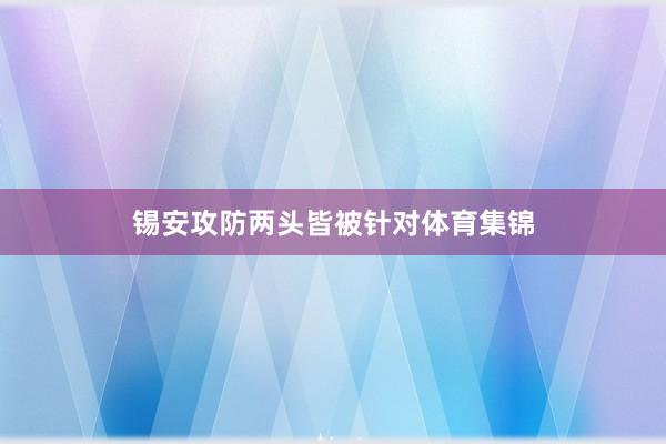 锡安攻防两头皆被针对体育集锦