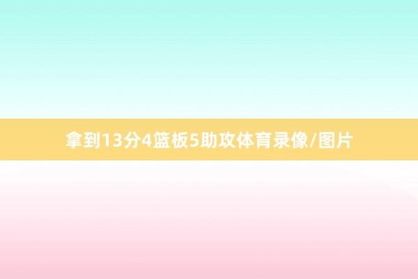 拿到13分4篮板5助攻体育录像/图片