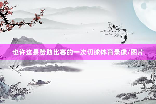 也许这是赞助比赛的一次切球体育录像/图片