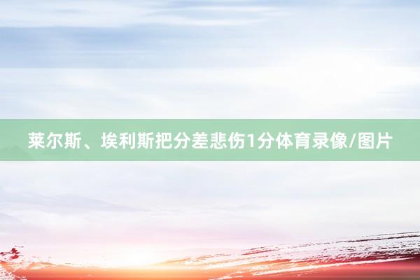 莱尔斯、埃利斯把分差悲伤1分体育录像/图片