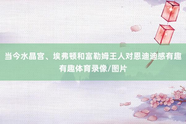 当今水晶宫、埃弗顿和富勒姆王人对恩迪迪感有趣有趣体育录像/图片