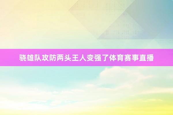 骁雄队攻防两头王人变强了体育赛事直播