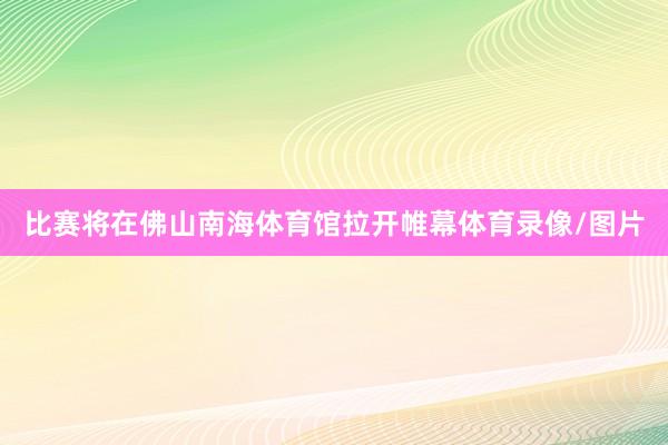 比赛将在佛山南海体育馆拉开帷幕体育录像/图片