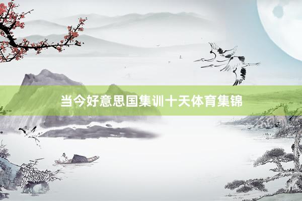 当今好意思国集训十天体育集锦