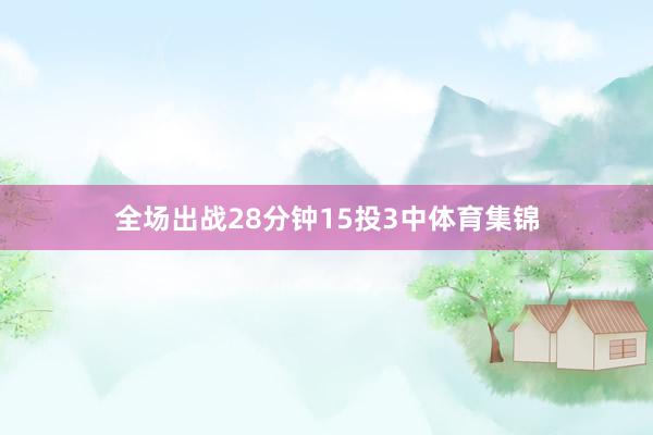 全场出战28分钟15投3中体育集锦