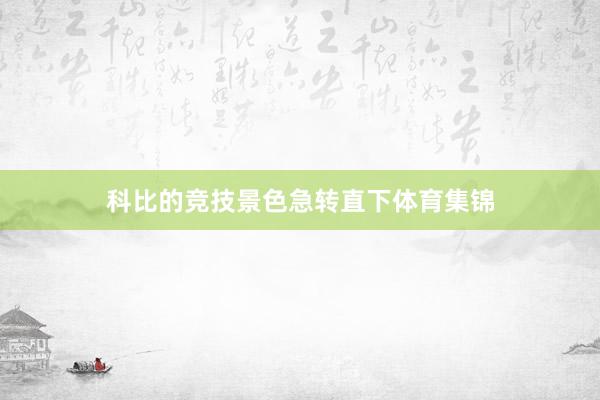 科比的竞技景色急转直下体育集锦