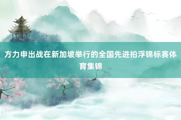方力申出战在新加坡举行的全国先进拍浮锦标赛体育集锦
