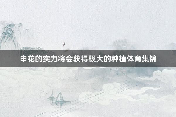 申花的实力将会获得极大的种植体育集锦