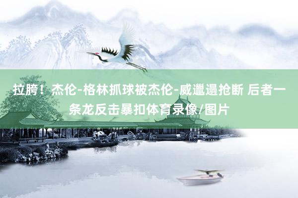 拉胯！杰伦-格林抓球被杰伦-威邋遢抢断 后者一条龙反击暴扣体育录像/图片
