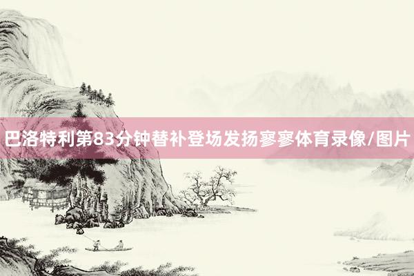 巴洛特利第83分钟替补登场发扬寥寥体育录像/图片