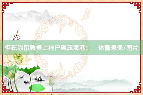但在弥留数据上神户碾压海港！    体育录像/图片