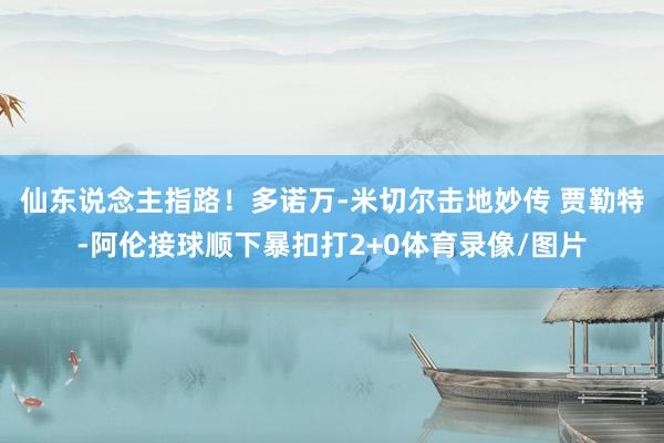 仙东说念主指路！多诺万-米切尔击地妙传 贾勒特-阿伦接球顺下暴扣打2+0体育录像/图片